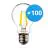 Voordeelpak 100x Noxion Lucent LED E27 Peer Filament Helder 4.5W 470lm - 840 Koel Wit | Vervangt 40W